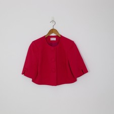 Libra Ladies Bright/hot Pink Button Up Jacket Uk Size 14
