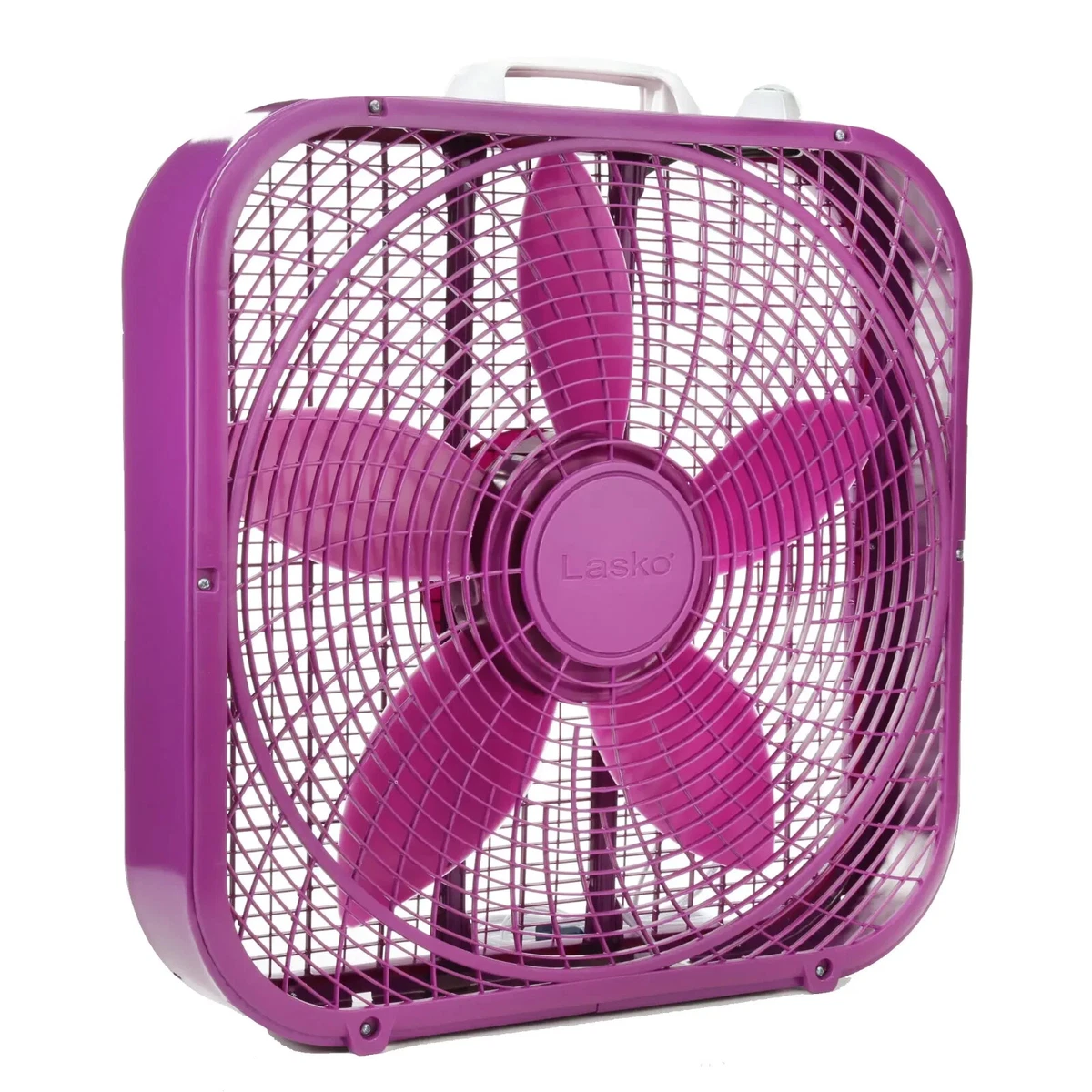 Lasko Cool Colors 20u0026#034; 3-Speed Box Fan, Model B20309, Purple | eBay
