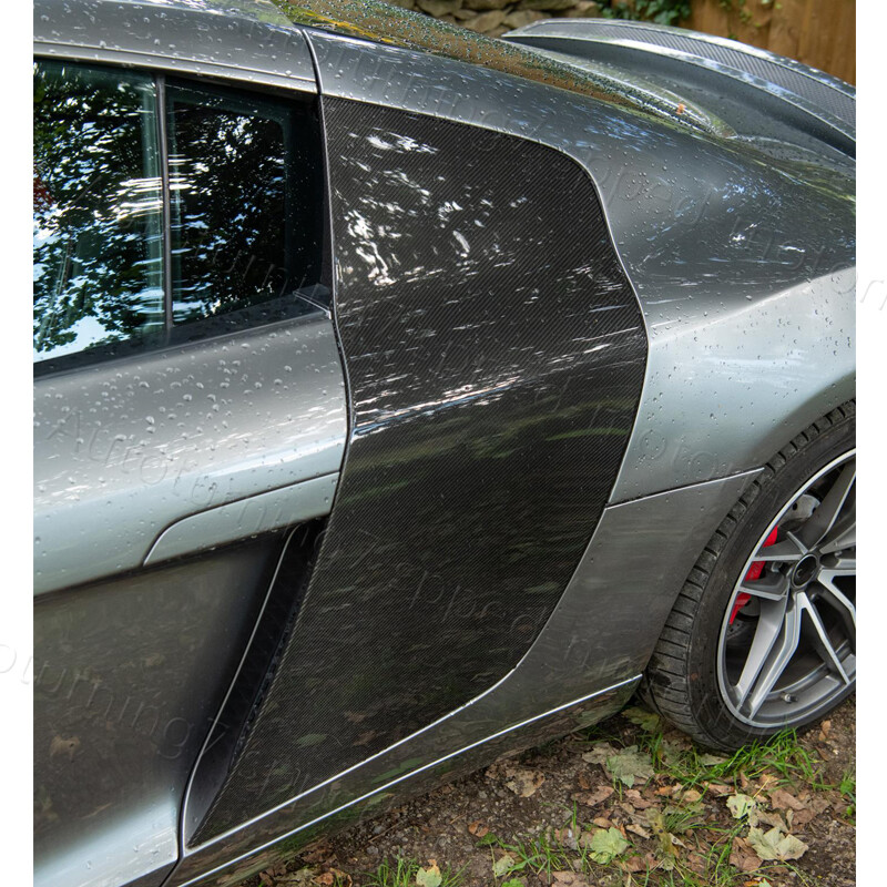 Fits Audi R8 V8 V10 Coupe 08-15 REAL CARBON Door Fenders Side Blade Skirts 2PCS