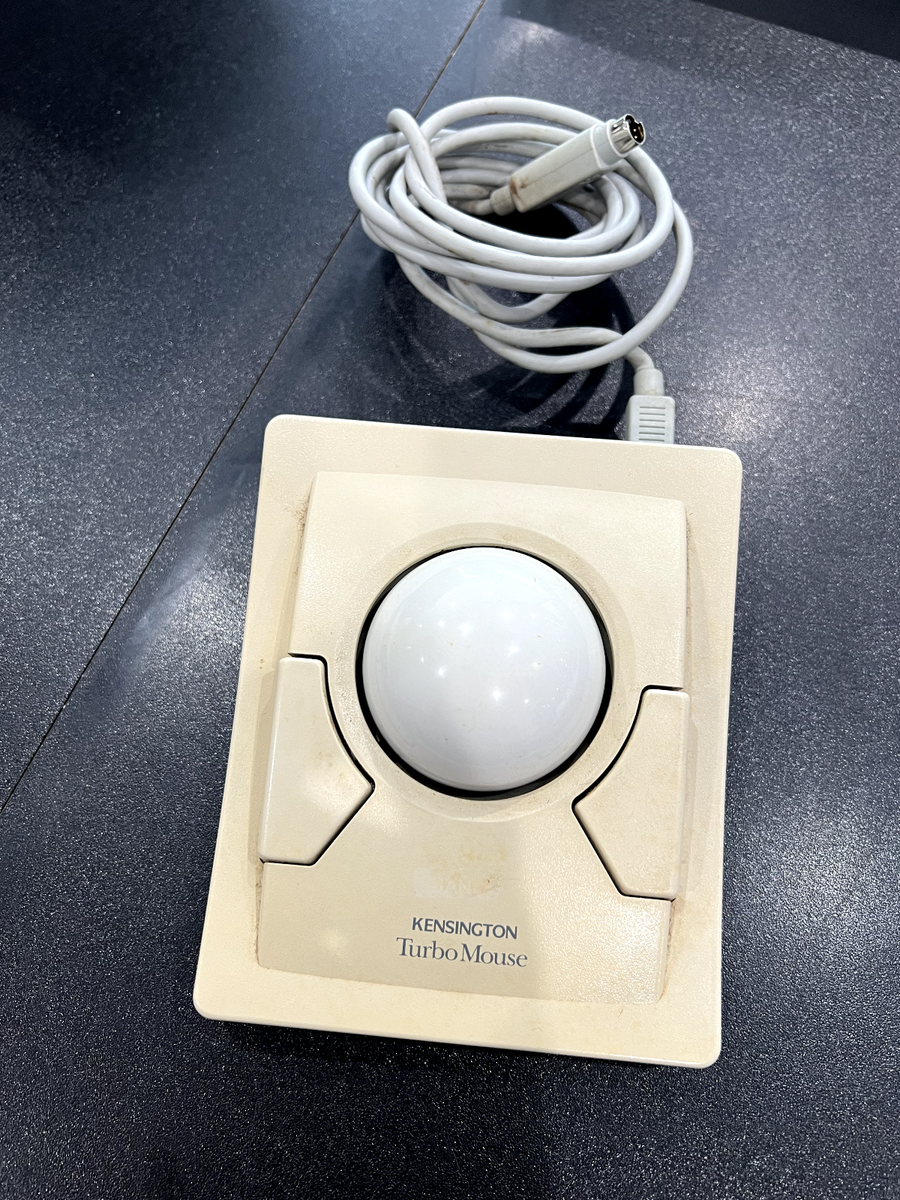 トラックボール Kensington Turbo Mouse ADB Mac Vintage Kensington Turbo Mouse ADB Trackball for Macintosh Vintage