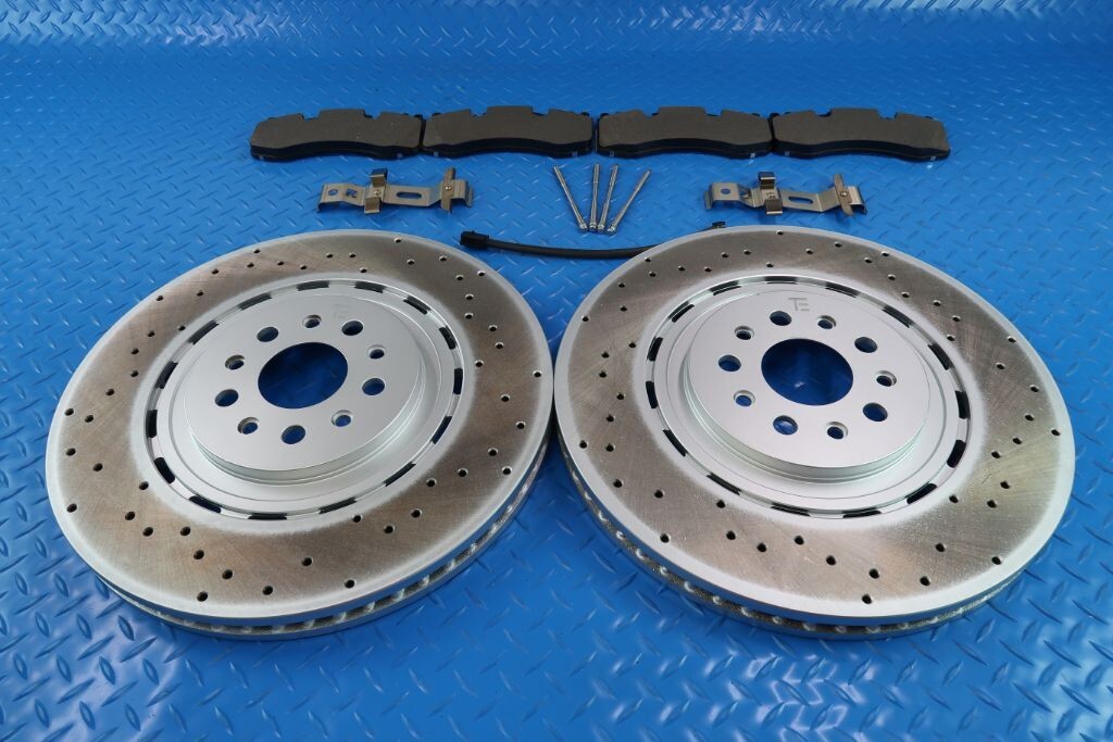 Maserati Quattroporte GTS 3.8 V8 front brake pads & rotors TopEuro #12061