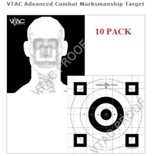 Viking Tactical VTAC Double Sided Advanced Combat Paper Targets - 10 Pack 