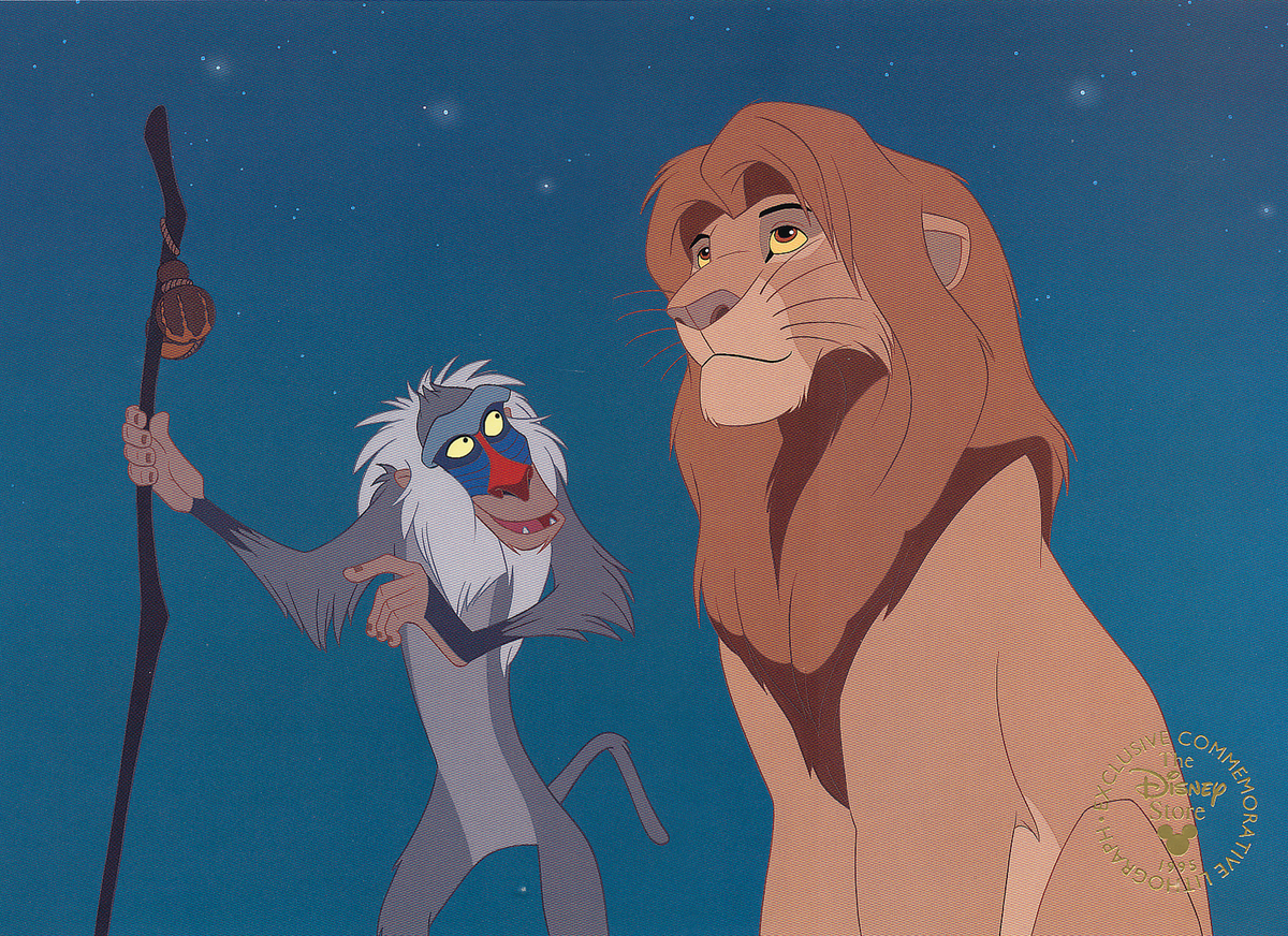 Wonderful Lion King SIMBA RAFIKI Disney Store Exclusive