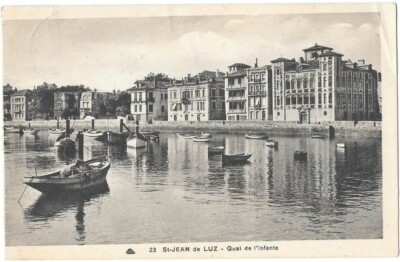 St-Jean de Luz 64 Quai de l'Infante Pyrénées Atlantique CPA Schrift gestempelt 1906