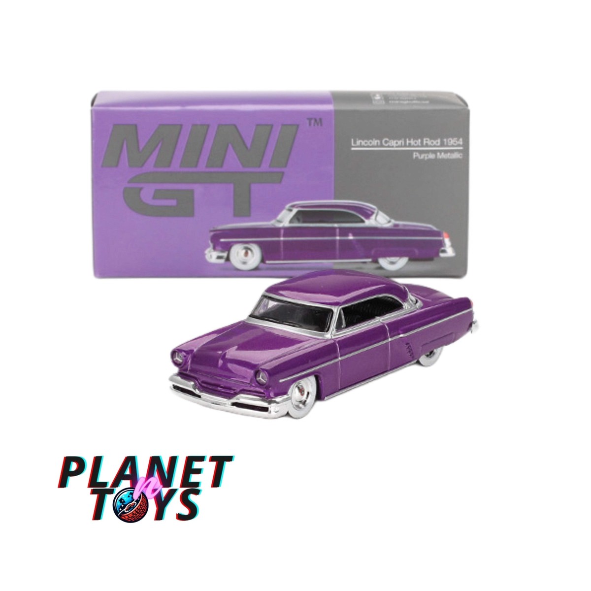 Mini GT Lincoln Capri Hot Rod 1954 Purple Metallic | eBay