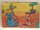 Flintstones 1975 Dutch Placemat/Wall Hanging Fred Flintstone, Pebbles and Dino