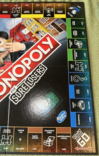 Monopoly For Sore Losers 2020 Replacement Pieces - Game Board - Picture 3 of 6