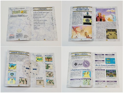Paladin's Quest Super Nintendo SNES Box & Manual Only *wear - Picture 3 of 24