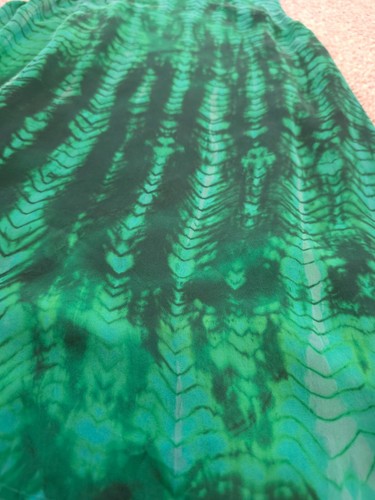 Raquel Allegra Size 0 (small) Emerald Green 100% Silk Tie Dye Blouse Tank $435 - Picture 3 of 11