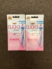 2*BIC CLICK3 Soleil Shaver & 6Blades