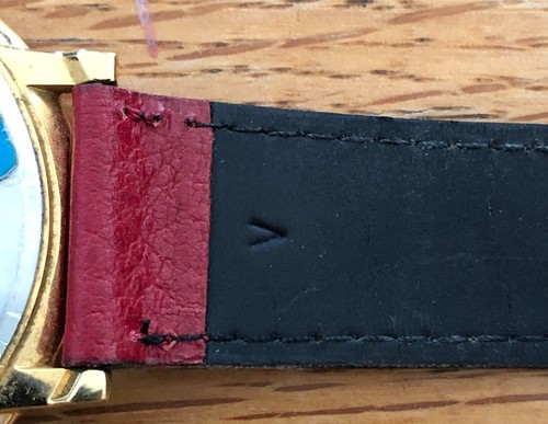 Minnie Mouse Watch Walt Disney Lorus SEIKO Quartz w Leather Strap V501-0A2 Japan - Picture 11 of 20