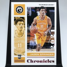 2021-22 Panini Chronicles Draft Picks Pink Jaden Springer #20 Rookie RC