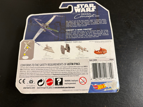 Hot Wheels Starships Star Wars Original Concept Series X-Wing Fighter SEALED! - Picture 2 of 2