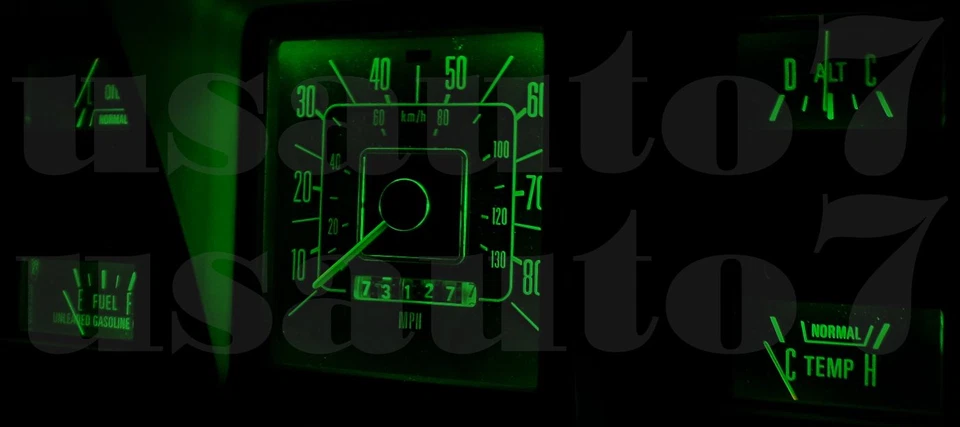 NEW Dash Cluster Gauge GREEN LED LIGHT KIT Fits 73-79 Ford F100 F150 F250 Bronco Foto 4 de 4