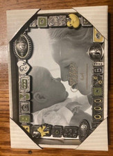 Metal picture frame for baby, 6 x 4 inches, Fetco Home Decor