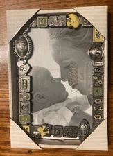 Metal picture frame for baby, 6 x 4 inches, Fetco Home Decor