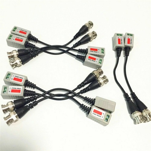 10Pcs CCTV Camera Passive Video Balun BNC Connector Coaxial Cable Adapter - Picture 1 of 11