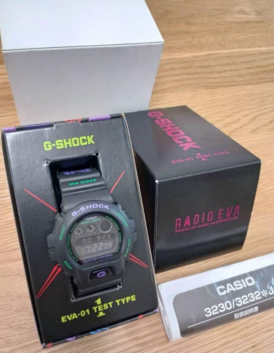 Casio G-Shock dw-6900fs Evangelion Limited edition radio EVA Casio G-Shock dw-6900fs Evangelion Limited edition radio EVA