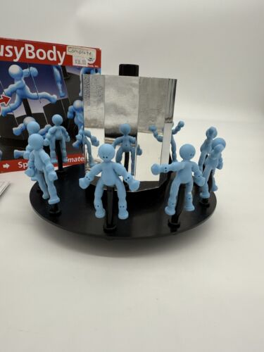BusyBody Animator Specchio Spinning Posabile Stop Motion Giocattolo di Eye Think RARO - Foto 2 di 6