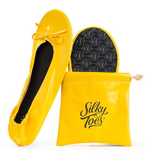 Women's Foldable Portable Travel Ballet Flat Roll up Slipper Shoes - Picture 9 of 52
