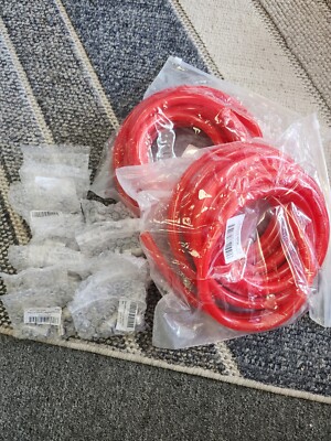 Huge Lot Of Brewing 5/16'' ID Red Gas Line 10ft Co2 Tubing 9/16'' & 3/8'' Barb Ebow