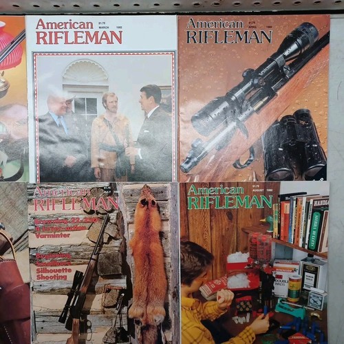 LOT of 12 American Rifleman Magazine COMPLETE 1982 Nostalgic VINTAGE Guns Books - Picture 4 of 14