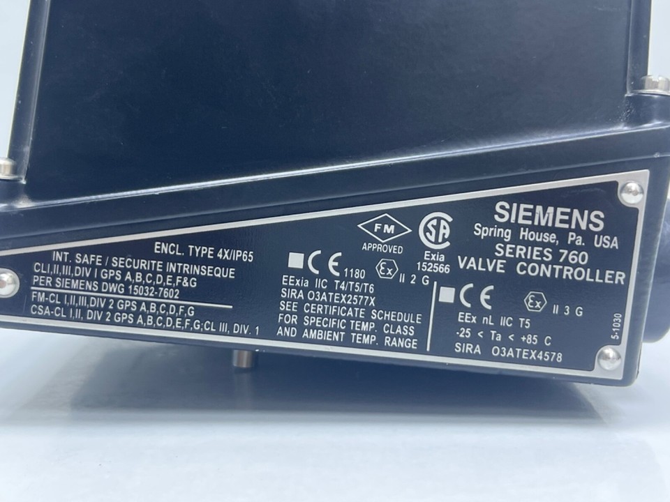 SIEMENS 760E11AAAGNND6 SERIES 760 VALVE CONTROLLER | eBay