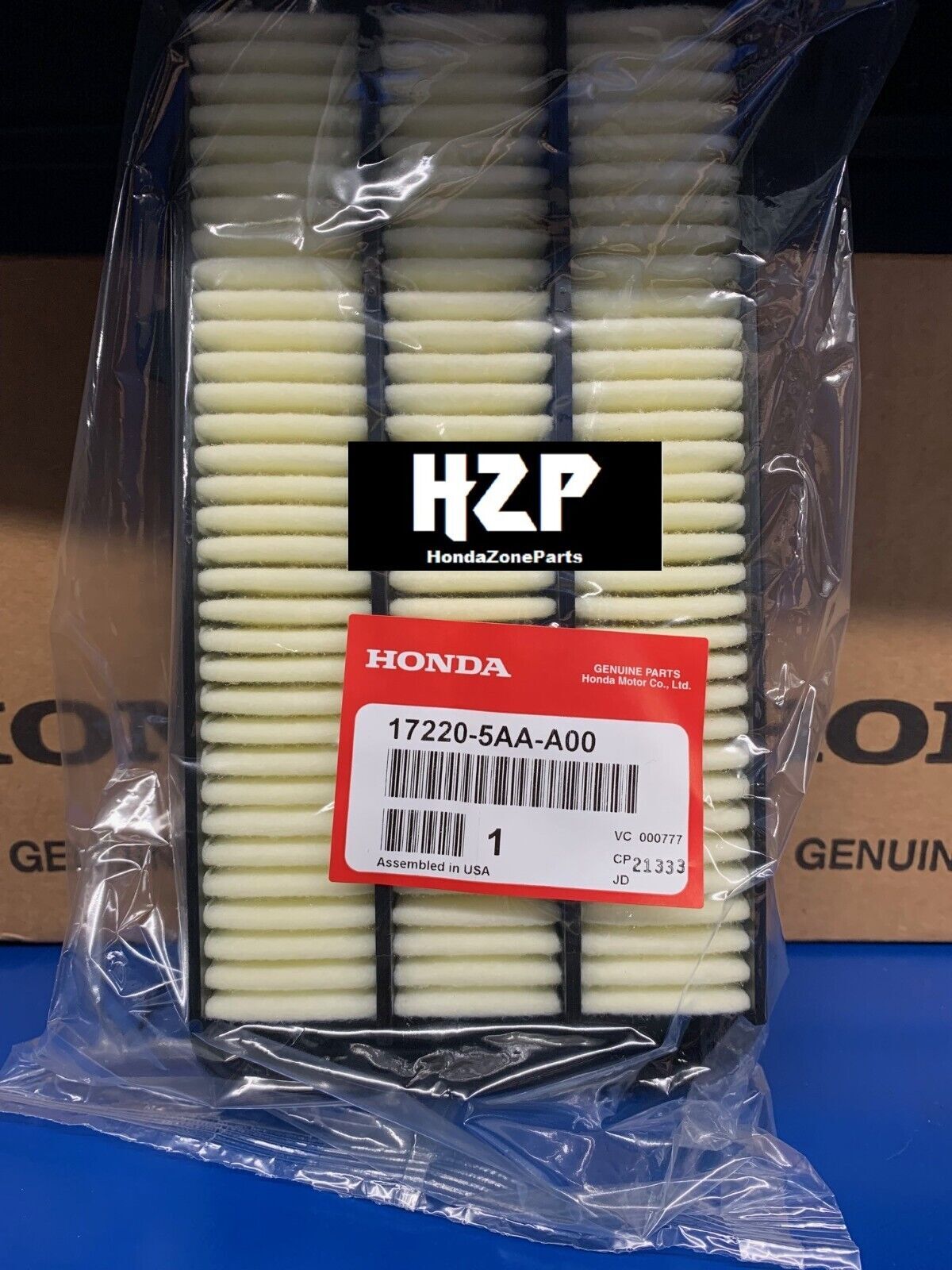17220-5AA-A00 GENUINE HONDA 2016-2021 CIVIC 1.5 TURBO ENGINE AIR FILTER KIT
