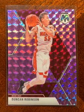 Duncan Robinson 2019-20 Panini Prizm Mosaic 1/1 1/49 RC #170 Fluorescent Purple
