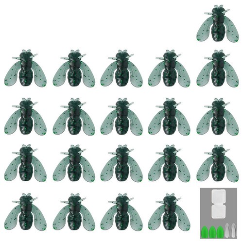 20 Pcs Bionic Fly Fishing Baits Color Small Fly Hook Fly Fishing Baits S2T D0P1 - Bild 10 von 27