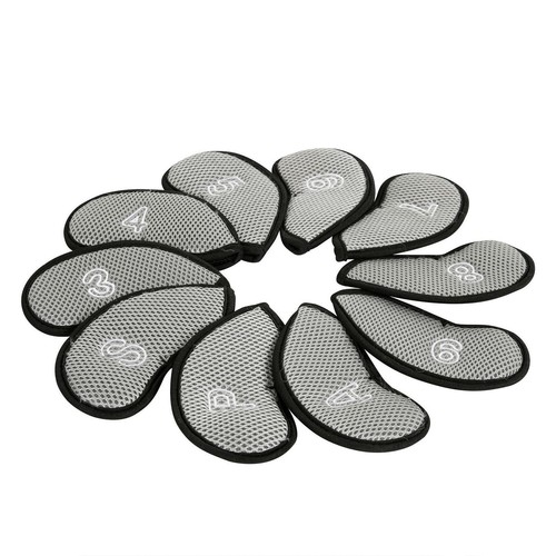 10 Stück Golfschläger Eisen Kopfbedeckung Atmungsaktiv Mesh Golf Head Cover für Eisenschläger - Bild 5 von 18