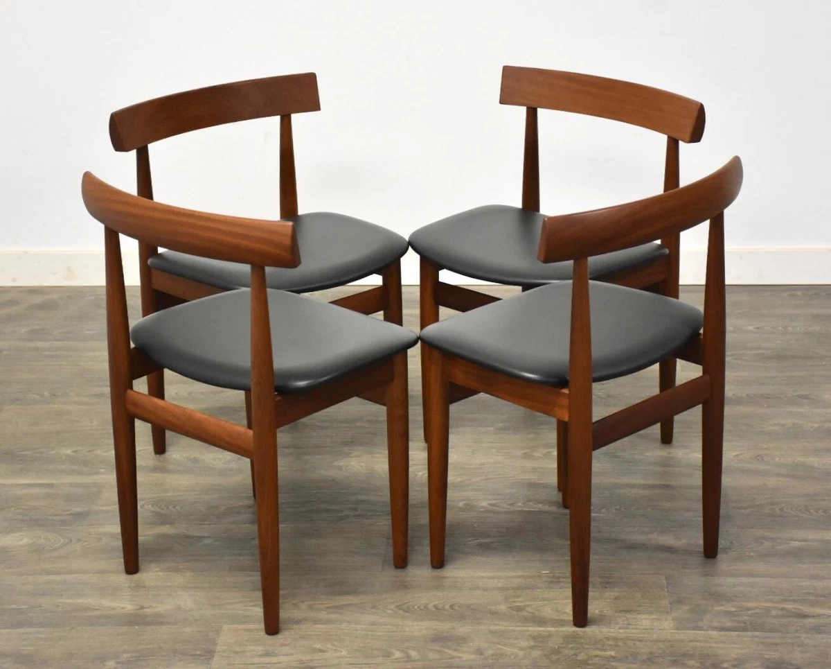 Hans Olsen Walnut Mid Century Modern Dining Chairs set Of 4 eBay