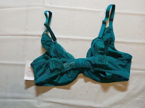 Women's Lace Unlined Bra - Auden Blue Size 38C - Picture 2 of 6
