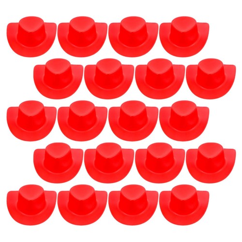 20 Pcs Cowboy Hat Cupcake Toppers Mini Western Doll Miniature - Picture 8 of 12
