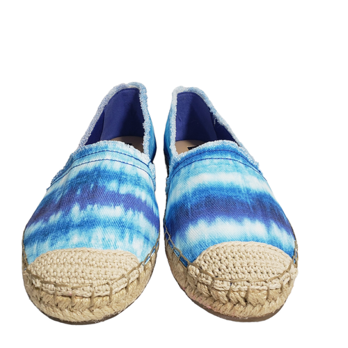 Nine West Womens Maybe Medium Blue Fabric Slip On Espadrille Flat Shoes Size 7.5 - 第 4/9 張圖片