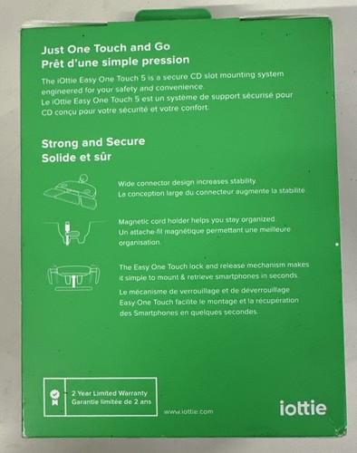 iOttie Easy One Touch 5 Air Vent & Flush Mount - Black - Bild 3 von 7