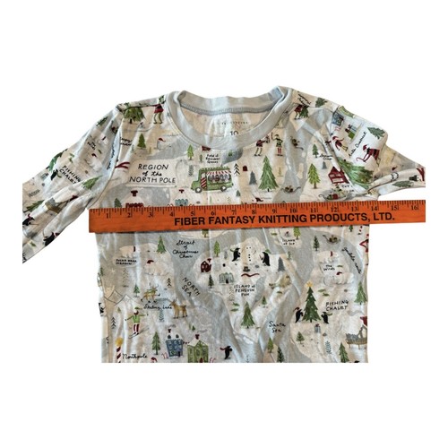 Pottery Barn North Pole Christmas Pajamas Youth Boy Girl size 10 SNUG FIT Unisex - Picture 7 of 9