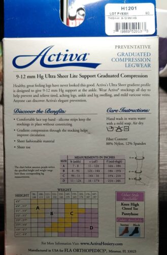 Activa Size A Ultra Sheer Suntan Thigh High Lace Top CT 9-12mmHg - Bild 3 von 3