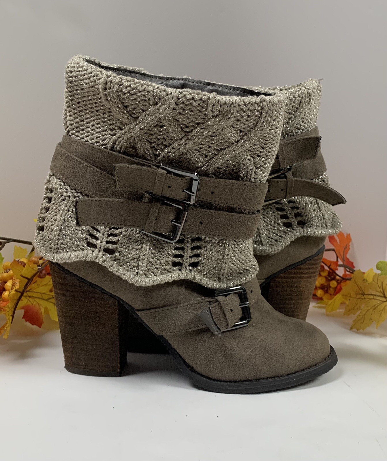 Venus Sweater Boots Cable Knit Women's 
