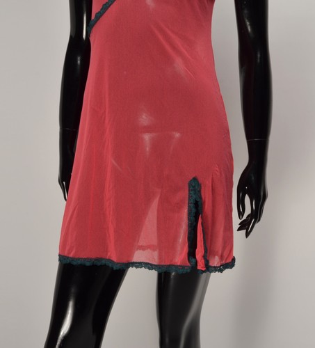Vintage Cosabella Y2K Coquette Hot Pink Sheer Cami Sleep Italian Dress Size M - Picture 3 of 8