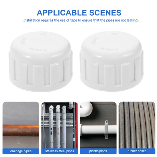25pcs Thread Pipe Caps Sprinkler Pipe End Plugs Water Pipe Accessories - Picture 2 of 12