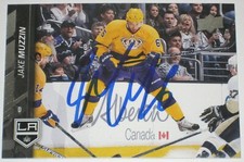 JAKE MUZZIN SIGNED 15-16 UPPER DECK LOS ANGELES KINGS CARD AUTOGRAPH AUTO!!