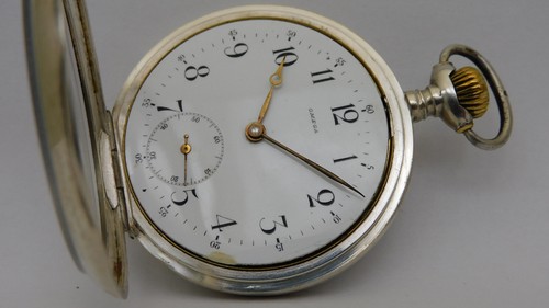 silver pocket watch works OMEGA silver pocket watch working C6 - Picture 4 of 17