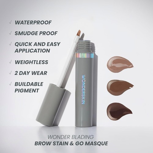Long-Lasting Dark Brunette Eyebrow Tint - Transfer Proof & Smudge Proof Masque - Picture 5 of 10