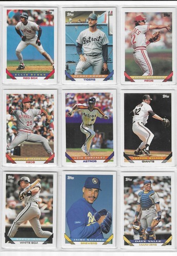 1993 Topps Baseball card singles #1 - 396 U Pick - Picture 370 of 400