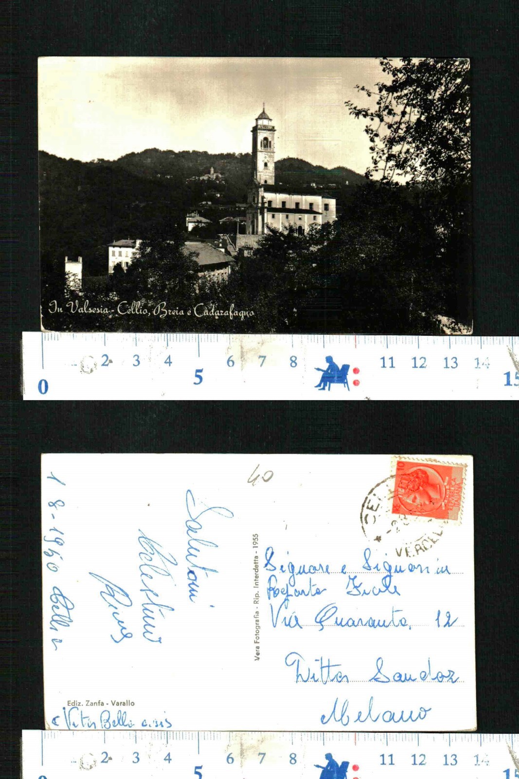 VALSESIA (VC) - CELLIO, BREIA E CADARAFAGNO - ANNO 1950 - BEN CONSERVATA - 29028