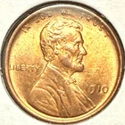 1910 Lincoln Wheat Cent UNC Red. 116 Yrs Old. Original Luster. Free Shipping.