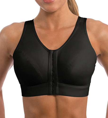 Enell BLACK Lite Mid-Impact Wire-Free Sports Bra, US 00