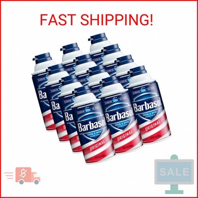 Barbasol Original Thick & Rich Shaving Cream | Shaving Foam for All Skin Types,