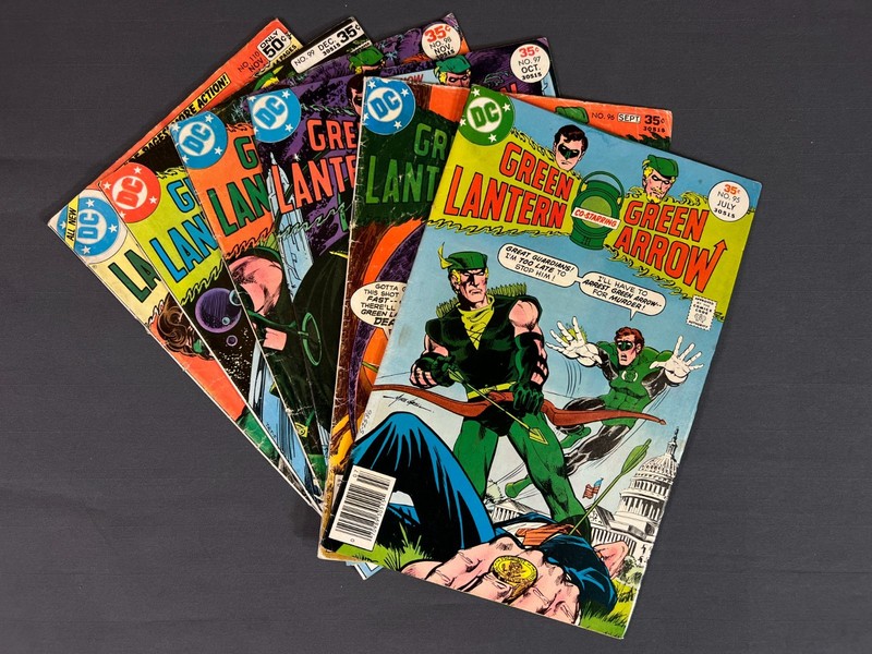 DC Green Lantern Green Arrow Comic Book lot of 6 Bronze Age